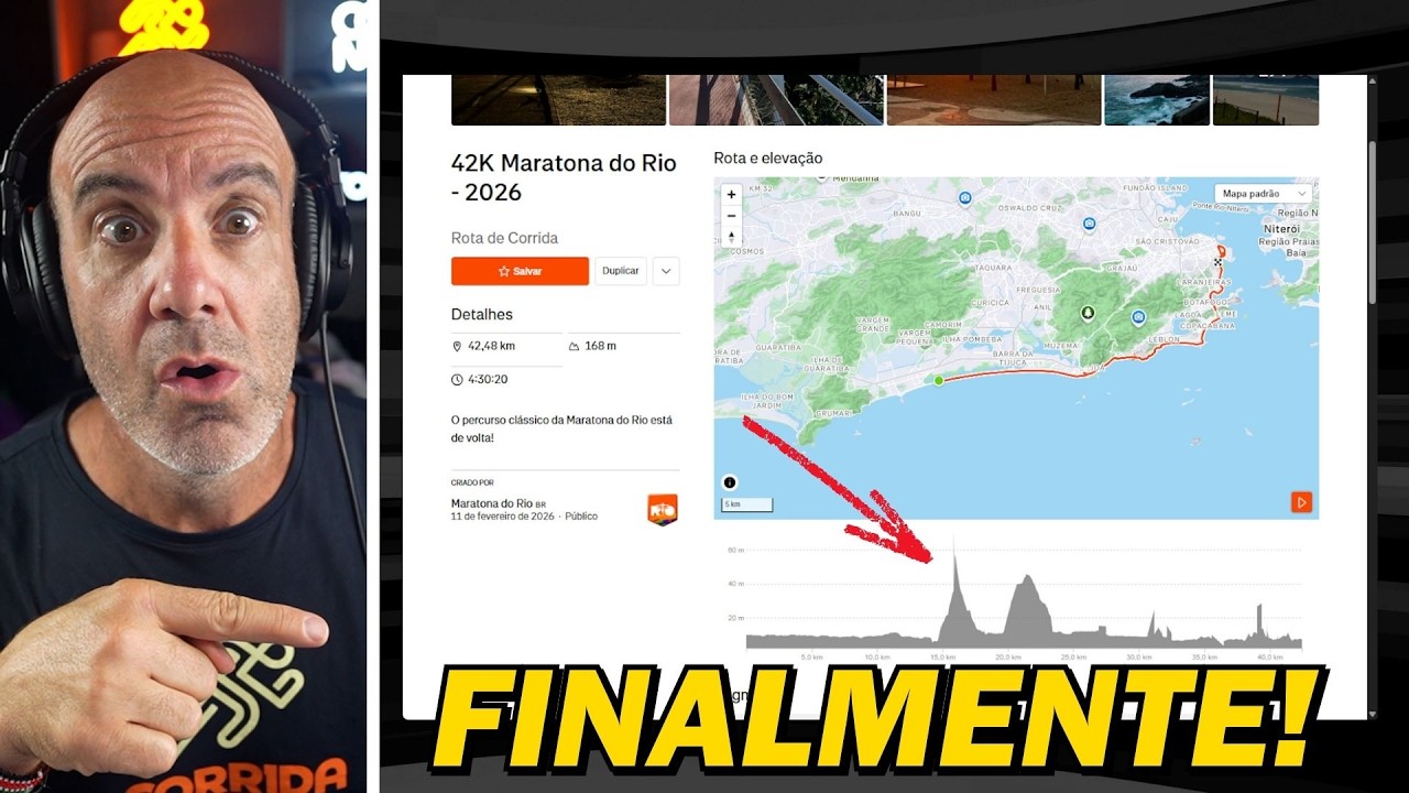 COMO ver a ALTIMETRIA da MARATONA DO RIO