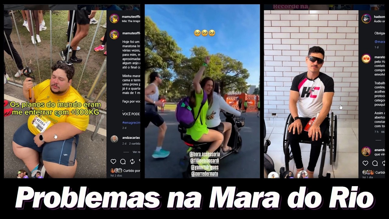 INFRAÇÕES e POLÊMICAS dos INFLUENCIADORES na Maratona do Rio 2026