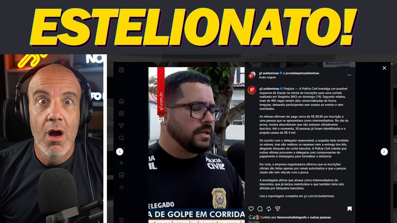 GOLPE DA INSCRIÇÃO: Polícia investiga ESTELIONATO em corrida