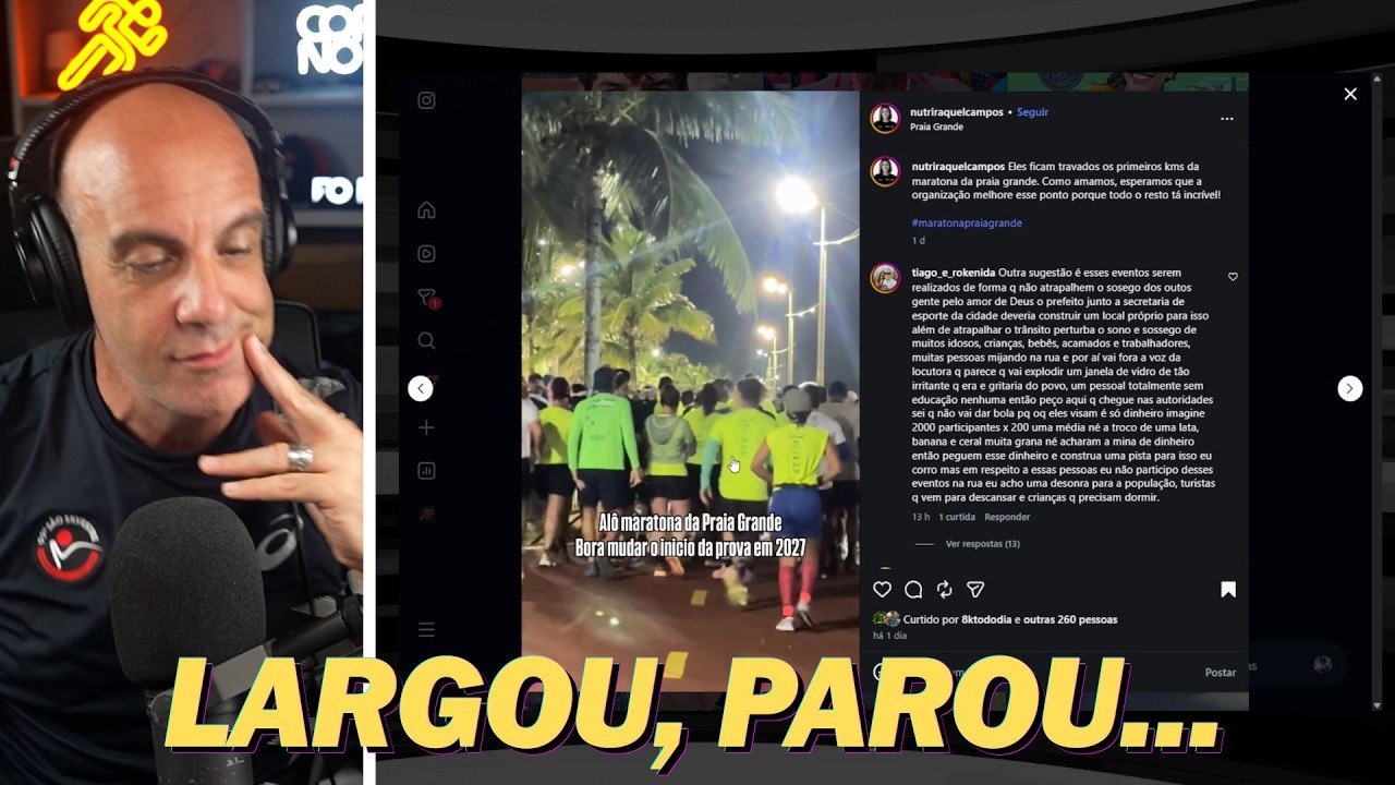 MARATONA DE PRAIA GRANDE: Crescimento e PROBLEMAS na prova