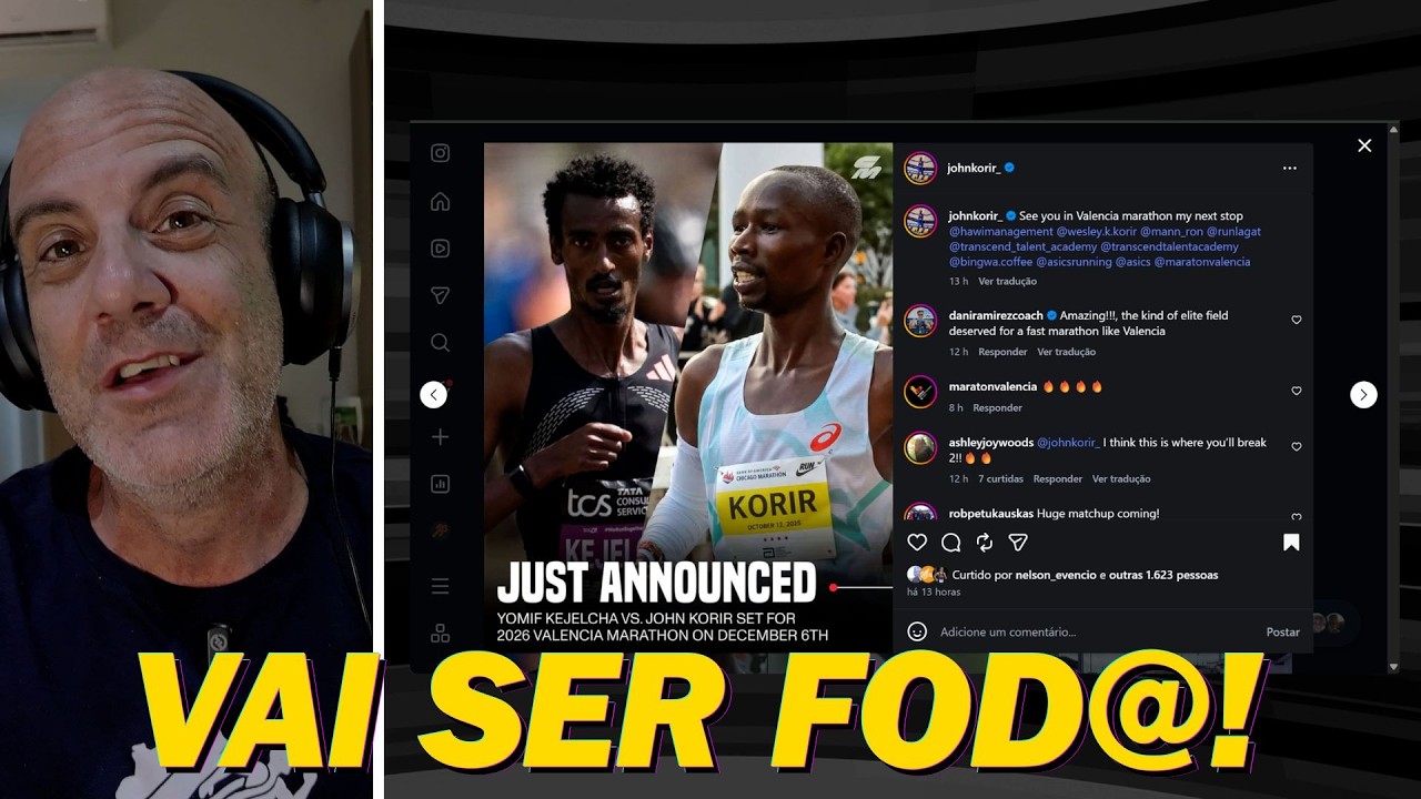 O duelo IMPERDÍVEL que vai ROLAR na MARATONA DE VALÊNCIA!