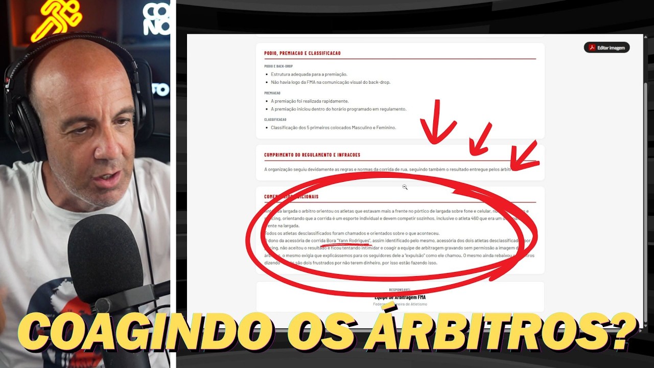 Corredores ELIMINADOS e ÁRBITROS HUMILHADOS em Prova