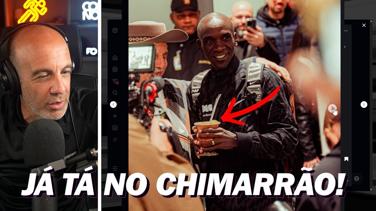 KIPCHOGE já está tomando CHIMARRÃO em Porto Alegre