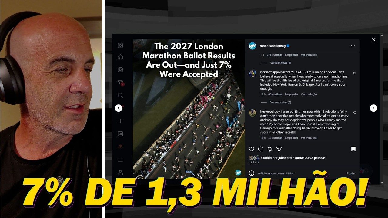Apenas 7%? O BIZARRO número da MARATONA DE LONDRES