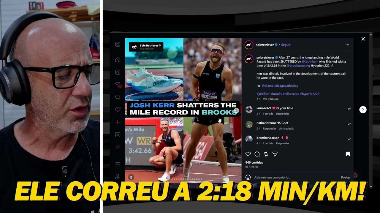 UM PACE INSANO: Josh Kerr bateu o RECORDE MUNDIAL da milha