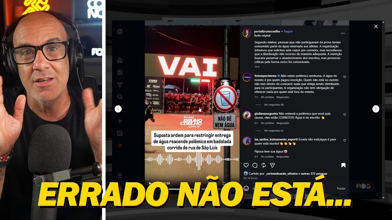 PIPOCAS ficam sem água e organização da prova está CERTA