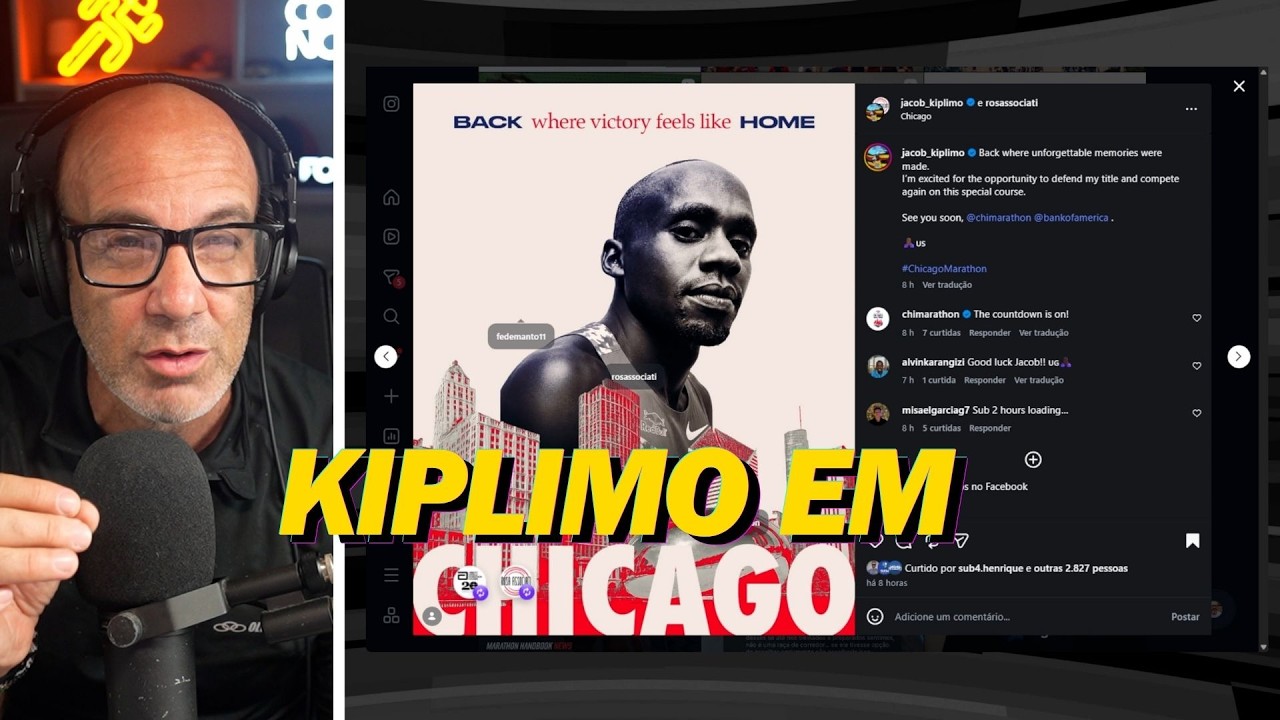JACOB KIPLIMO LIDERARÁ a ELITE da MARATONA DE CHICAGO