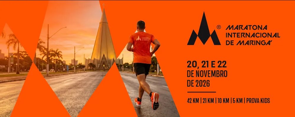 Maratona Internacional de Maringá abre inscrições. Prova estreia em novembro