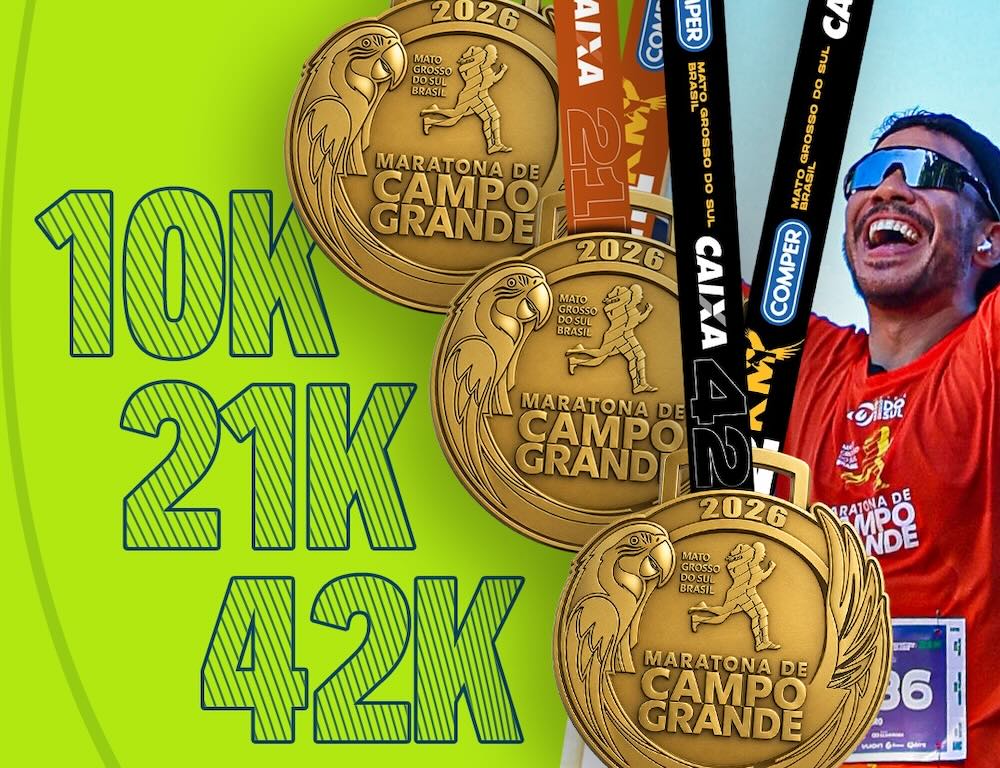 Maratona de Campo Grande revela as medalhas da edição 2026