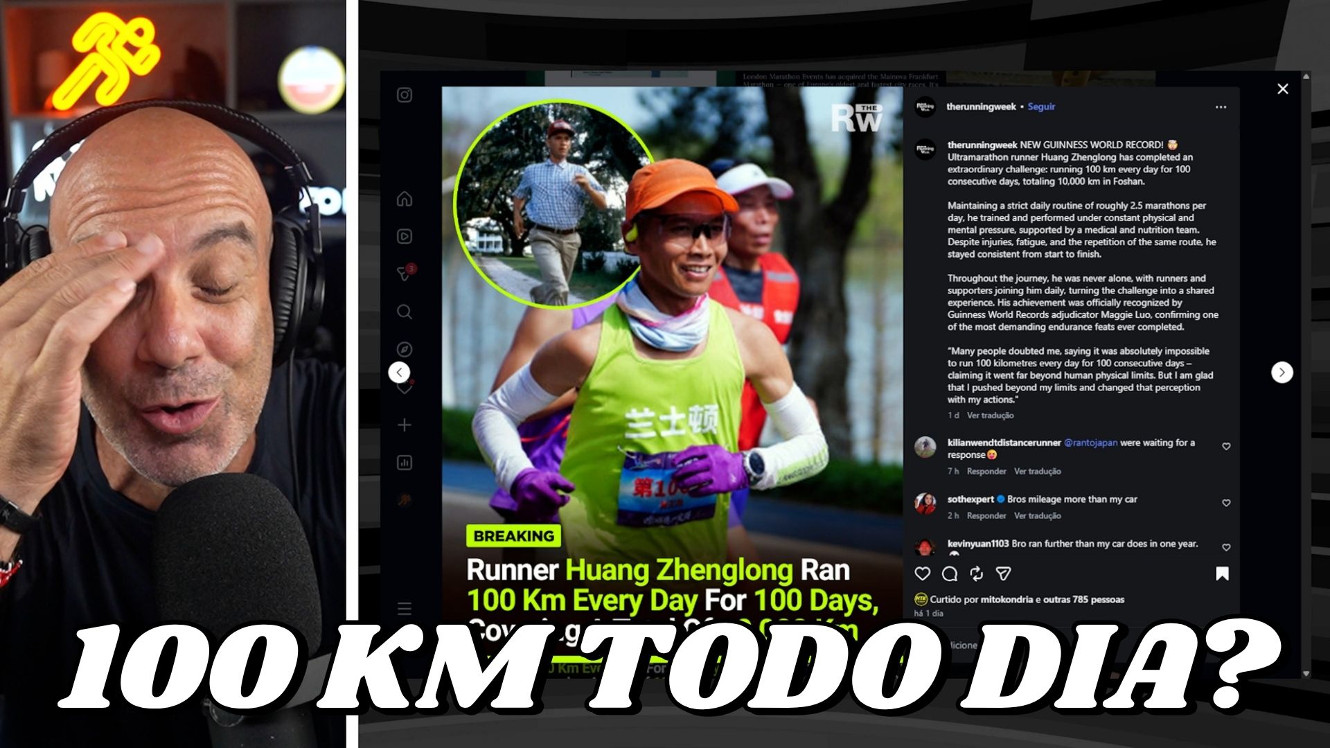 100 KM TODOS OS DIAS? TÁ LOUCO!
